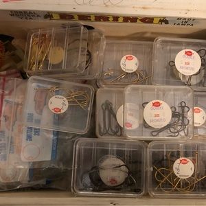 Fish hooks & sinkers. Most have never been used. Awesome price!
